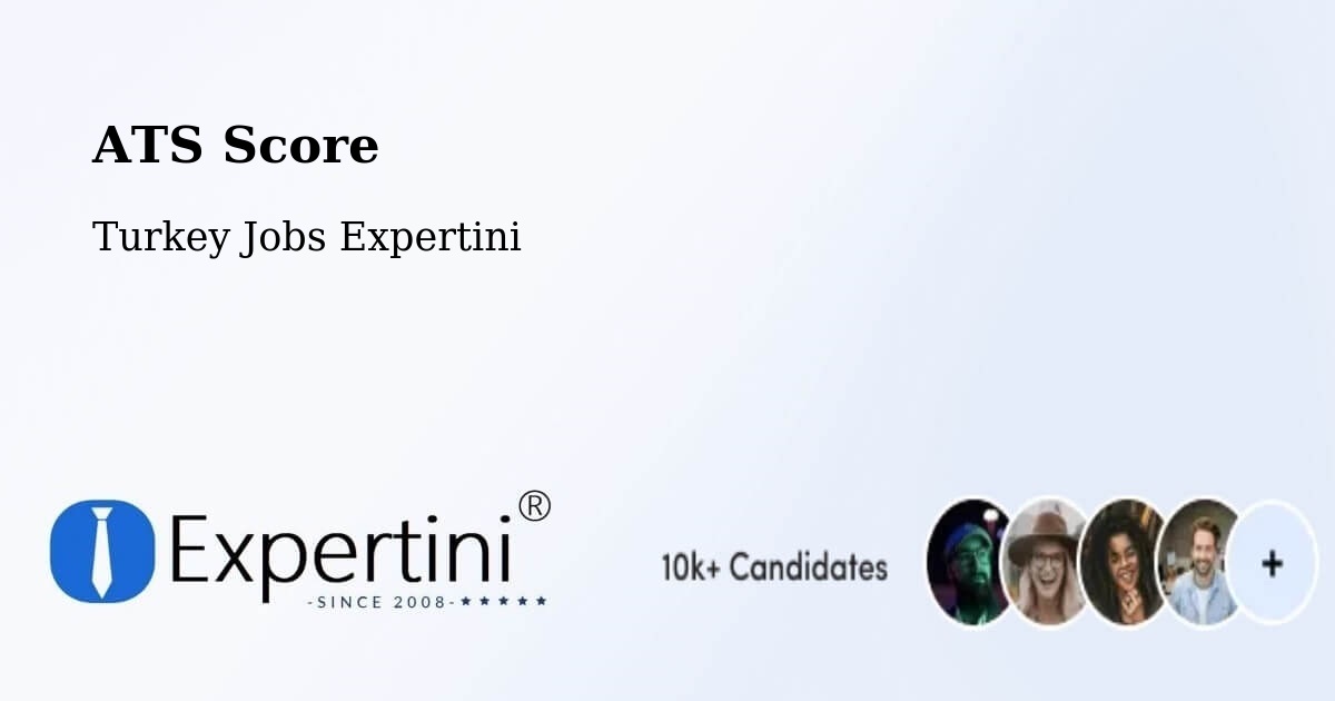 Resume ATS Score & Job Description Match Tool – Ulaşli - Turkey Jobs Expertini